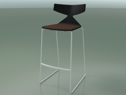 Stackable Bar Stool 3713 (with cushion, Black, V12)