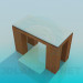 3d model Stool with massive legs - preview