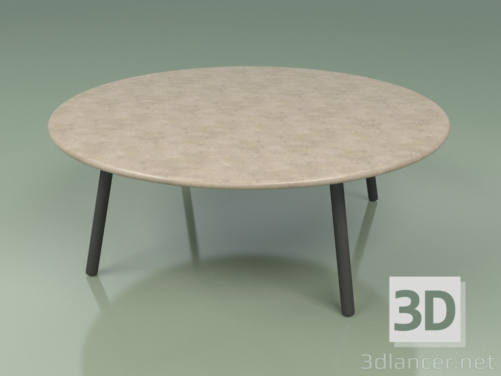 3d model Coffee table 012 (Metal Smoke, Farsena Stone) - preview