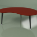 3d model Kidney coffee table (burgundy) - preview
