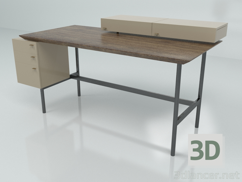 modello 3D Tavolo da lavoro 45° - 73° MONTRÉAL - anteprima
