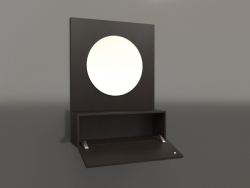 Зеркало (c открытым ящиком) ZL 15 (602x200х800, wood brown dark)