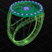 anillo de loto 3D modelo Compro - render
