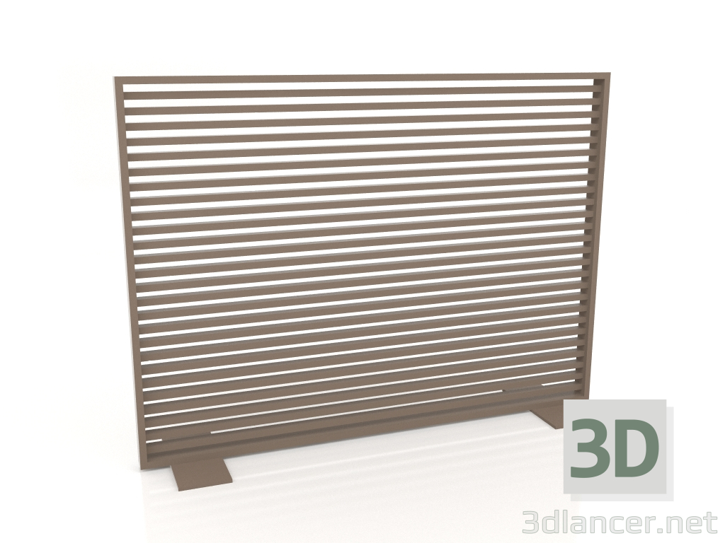 3D Modell Aluminiumtrennwand 150x110 (Bronze) - Vorschau