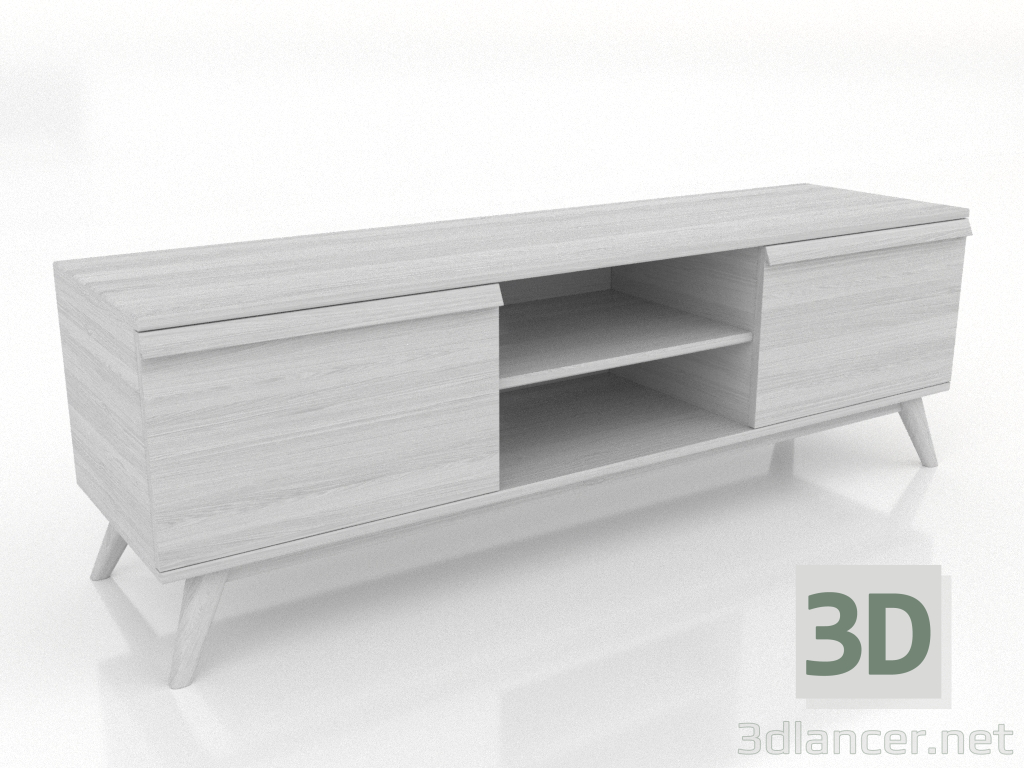 Modelo 3d Armário OPEN 1500 mm (branco RAL 9010) - preview Modelo 3d Armário OPEN 1500 mm (branco RAL 9010) - preview