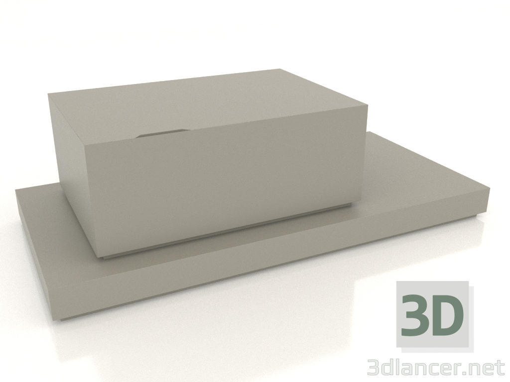 modello 3D Mobile contenitore Simmetria 1000x500x320 mm (opzione 3) - anteprima modello 3D Mobile contenitore Simmetria 1000x500x320 mm (opzione 3) - anteprima