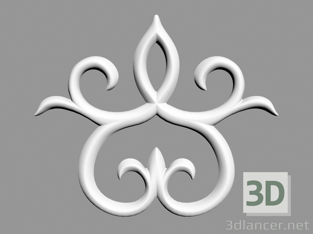 3d model The wall element G71 is Scala (42.2 x 35 x 1.5 cm) - preview