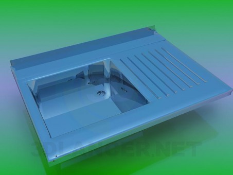 modelo 3D Fregadero de cocina - escuchar modelo 3D Fregadero de cocina - escuchar