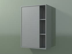 Настінна шафа з 1 лівій дверцятами (8CUCBCD01, Silver Gray C35, L 48, P 24, H 72 cm)