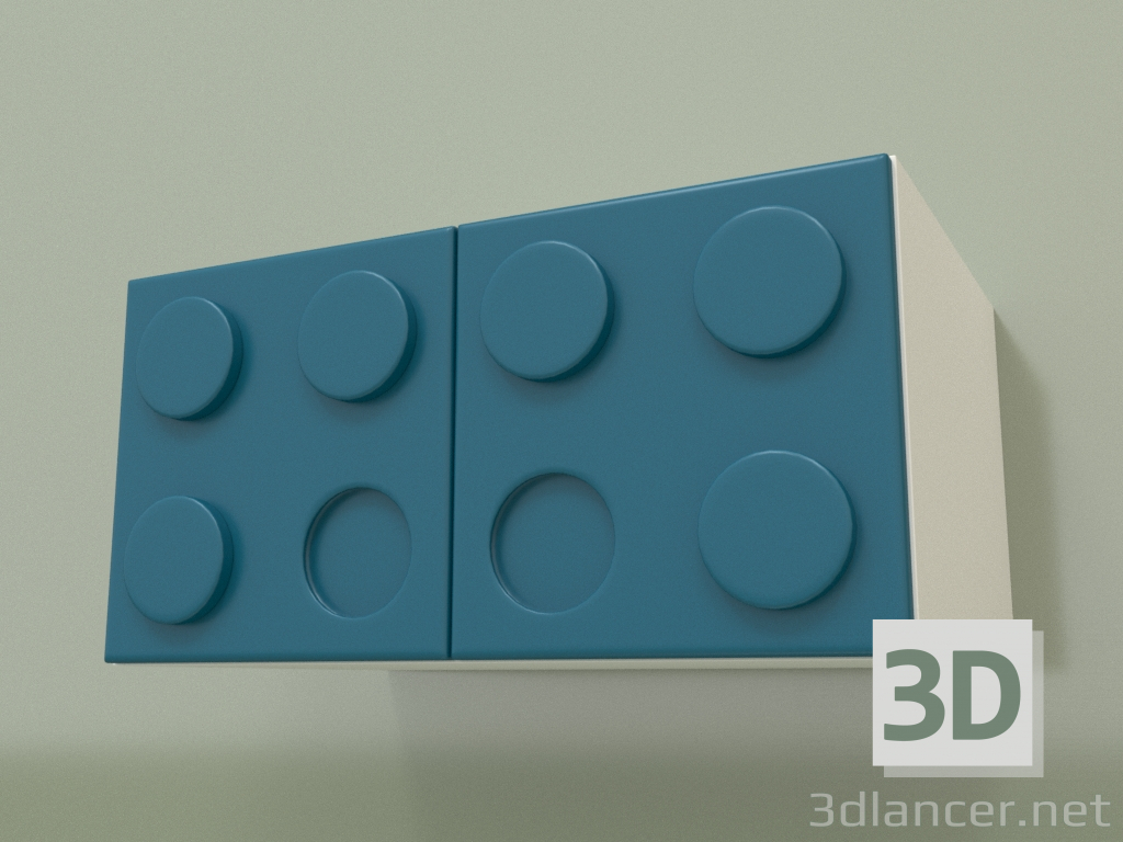 modello 3D Soppalco (Turchese) - anteprima