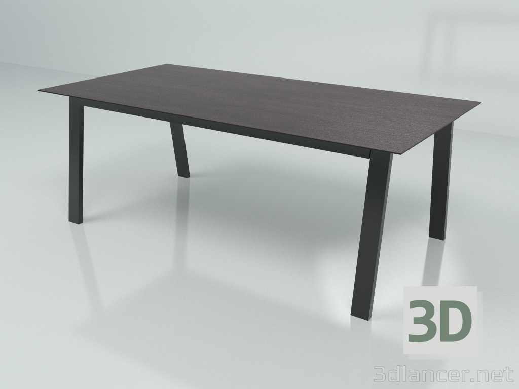 modello 3D Tavolo da pranzo 22° - 114° TAI PO (L - 200cm, W - 100cm, H - 73cm) - anteprima