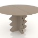 3d model Coffee table 65 x 40 cm (beige) - preview