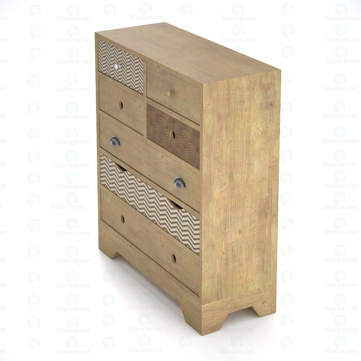 3d модель Commode Rafn (Scandinavian style) – превью 3d модель Commode Rafn (Scandinavian style) – превью