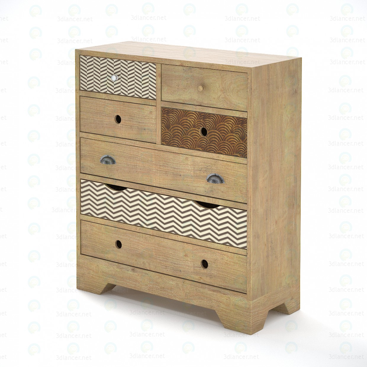 3d модель Commode Rafn (Scandinavian style) – превью 3d модель Commode Rafn (Scandinavian style) – превью