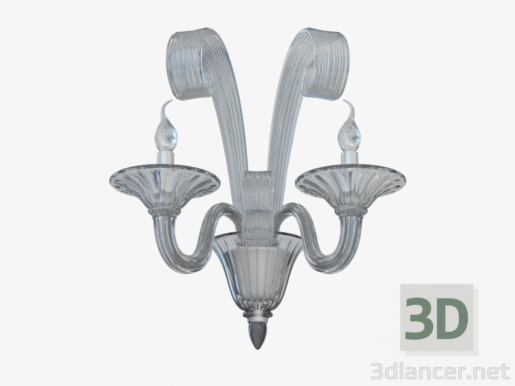 3d model Sconce in glass (W110218 2grey) - preview