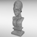 3d bust of the goddess Athena model buy - render