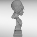 modello 3D di busto della dea Atena comprare - rendering