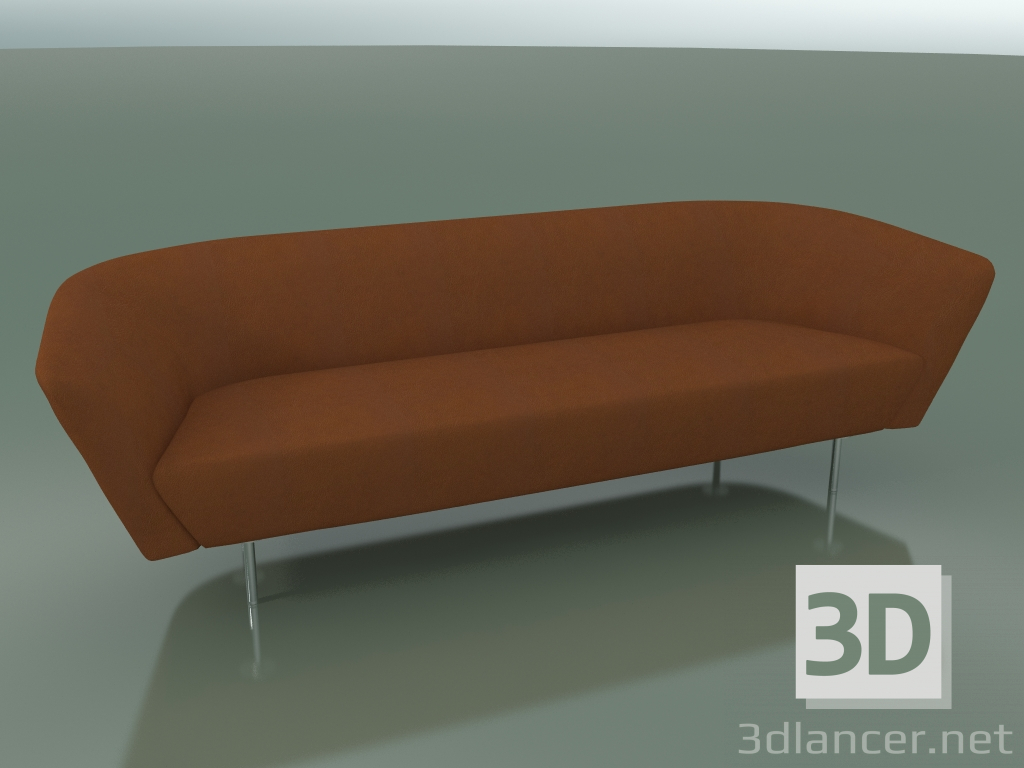 3d model 3-seater sofa 2801 (LU1) - preview