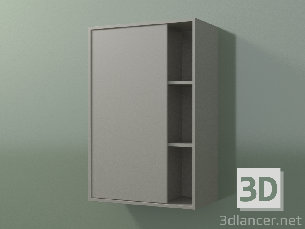 3D Modell Wandschrank mit 1 linken Tür (8CUCBCD01, Ton C37, L 48, P 24, H 72 cm) - Vorschau