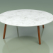 modèle 3D Table basse 012 (Métal Rouille, Marbre de Carrare) - preview