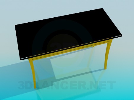 modèle 3D Table avec tiroir - preview