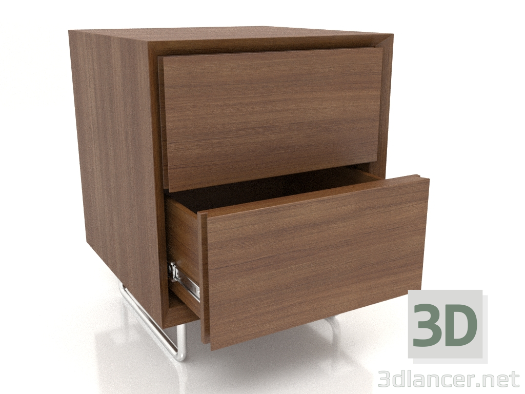 modèle 3D Armoire TM 012 (ouverte) (400x400x500, bois brun clair) - preview