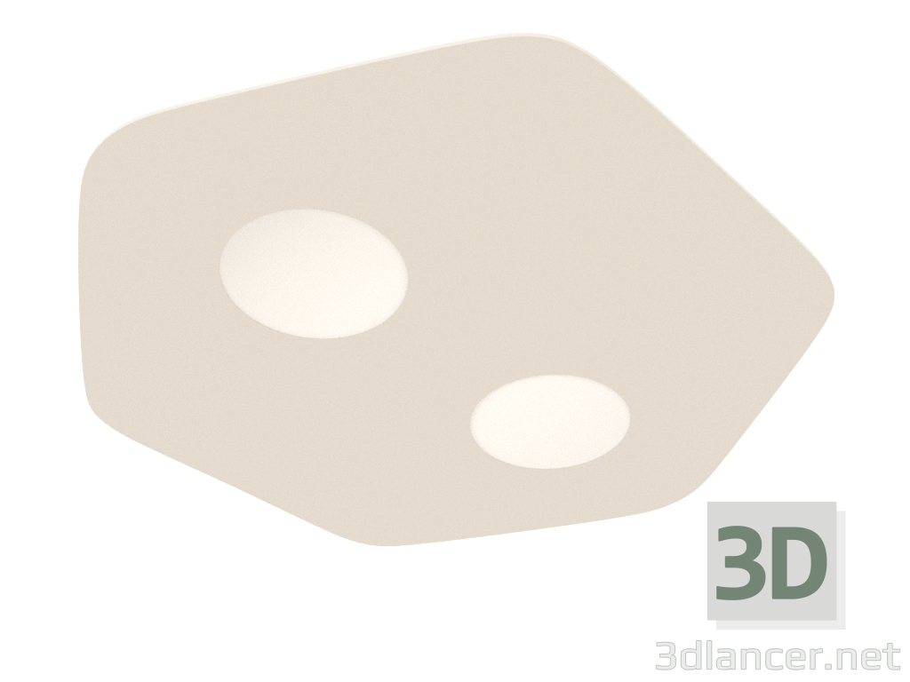 modello 3D Plafoniera (6643) - anteprima