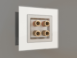 Acoustic socket (silver fluted)