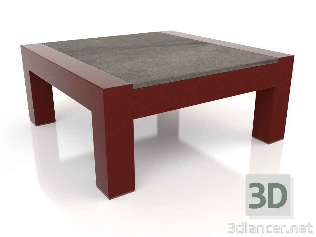 3d модель Боковой стол (Wine red, DEKTON Radium) – превью