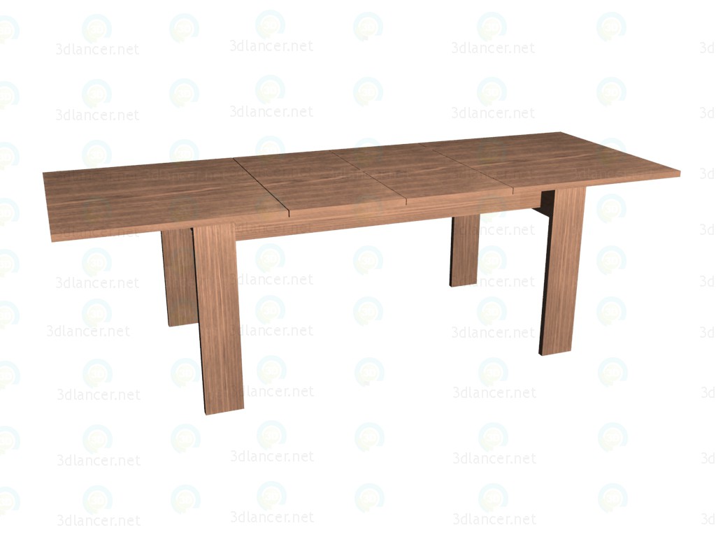 3d model Mesa plegable (desplegado) - vista previa