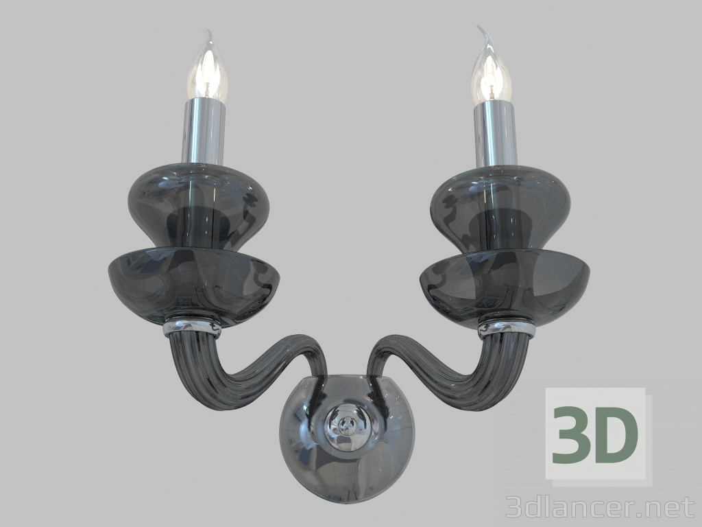 3D Modell Wandlampe (1902A Rauch) - Vorschau