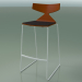 3d model Stackable Bar Stool 3713 (with cushion, Orange, V12) - preview