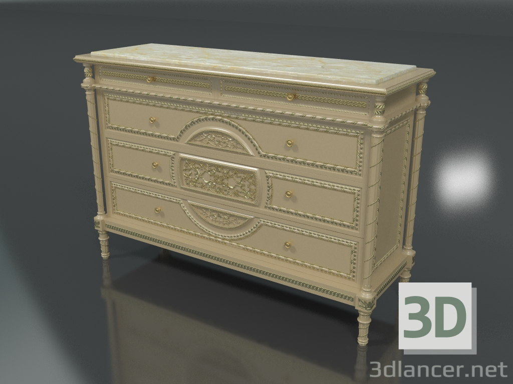 3d model Chest of drawers (art. 14217) - preview