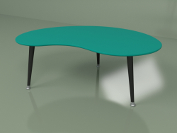 Table basse Kidney (turquoise)