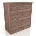 3d model Chest of drawers L100 H103,5 - preview