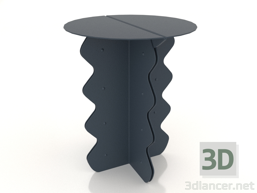 3 डी मॉडल कॉफ़ी टेबल 40 x 50 सेमी (नीला) - पूर्वावलोकन