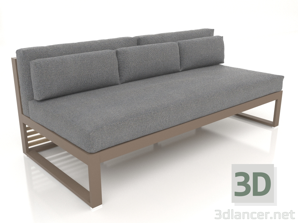 3D modeli Modüler kanepe 4. bölüm (Bronz) - önizleme