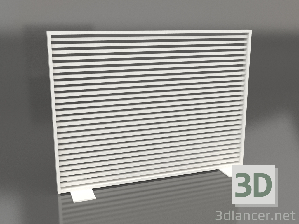3D Modell Aluminiumtrennwand 150x110 (Achatgrau) - Vorschau