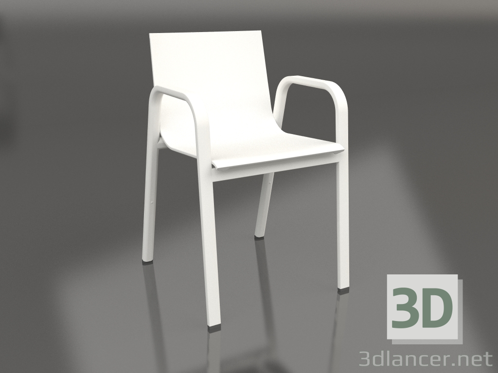3D modeli Yemek sandalyesi model 3 (Akik gri) - önizleme