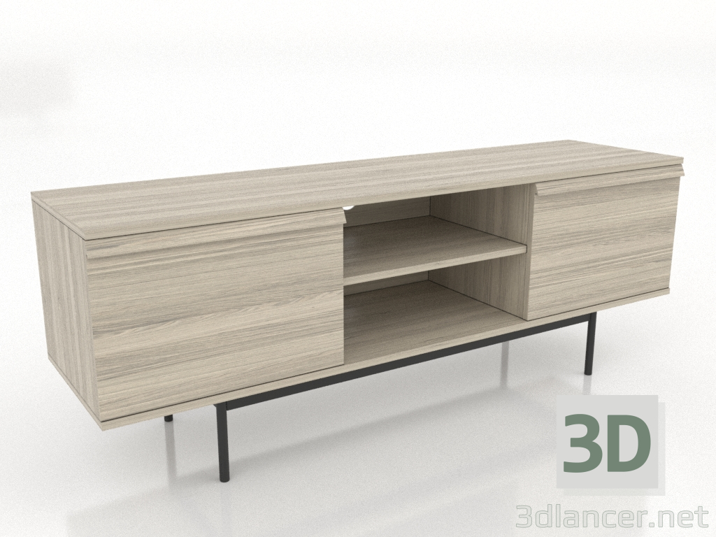 3d модель Тумба OPEN 2 1500 мм (освещенный дуб) – превью 3d модель Тумба OPEN 2 1500 мм (освещенный дуб) – превью