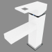 3d model Mezclador de lavabo - Anemon blanco cromado (BCZ W210) - vista previa
