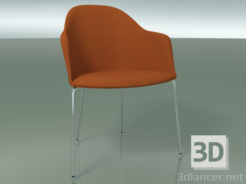 Modelo 3d Cadeira 2222 (4 pés, CRO, com estofamento removível) - preview