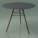 3d model Outdoor table with a round worktop 1814 (H 74 - D 79 cm, HPL, V34) - preview