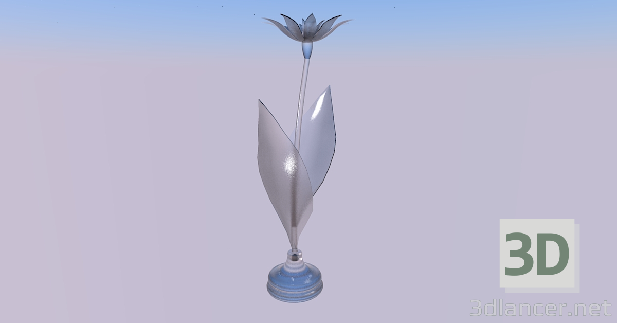 modèle 3D Fleur - preview
