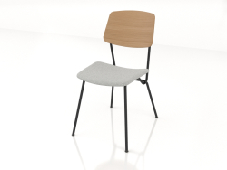 Strain-Stuhl mit Sperrholzrückenlehne und weichem Sitz h81