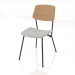 3d model Strain chair with plywood back and soft seat h81 - preview