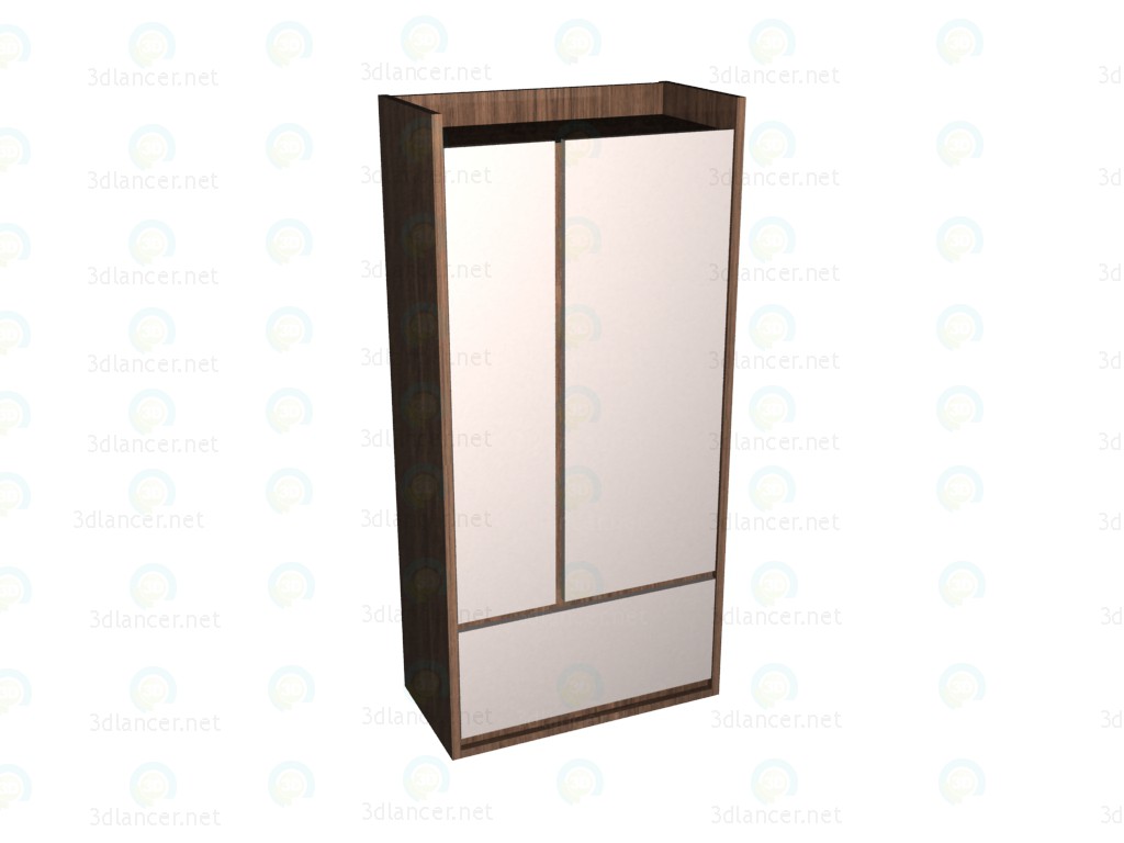 3d model Wardrobe 2-door - preview