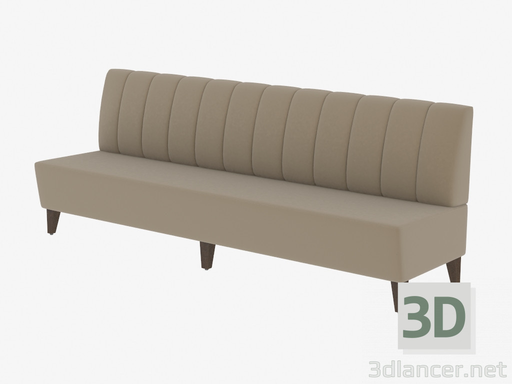 modèle 3D Canapé moderne Lotti Settee - preview