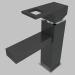 modello 3D Miscelatore lavabo - nero cromato Anemon (BCZ B210) - anteprima
