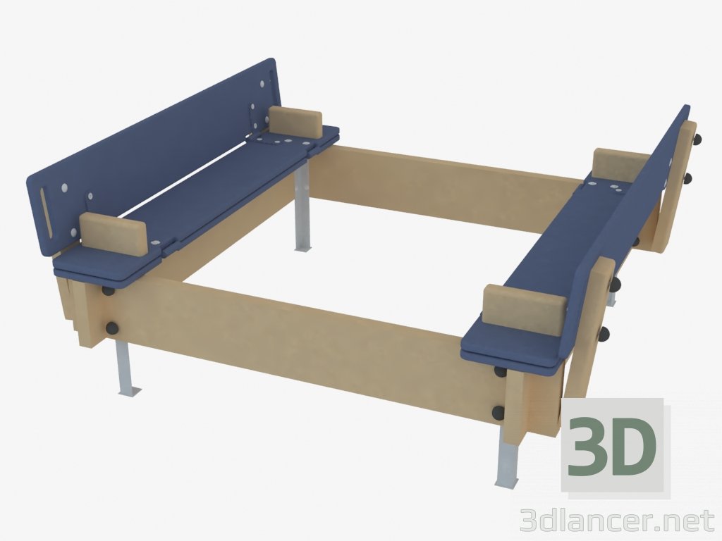 modèle 3D Bac à sable pour enfants (5320) - preview